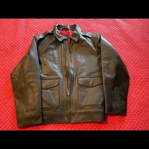 Gap Boys black leather jacket, size XXL (boys 14) pristine condition, never worn